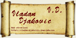 Vladan Đaković vizit kartica